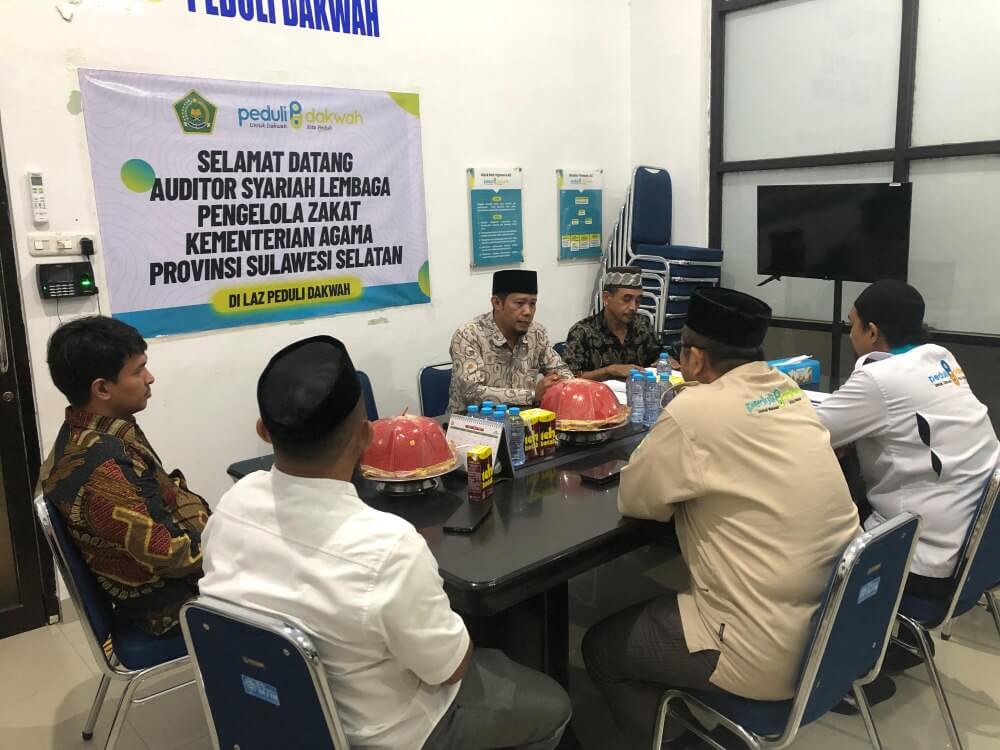 Tim Pendampingan Audit Syariah Kanwil Kementerian Agama Sulawesi Selatan Kunjungi LAZ Peduli Dakwah